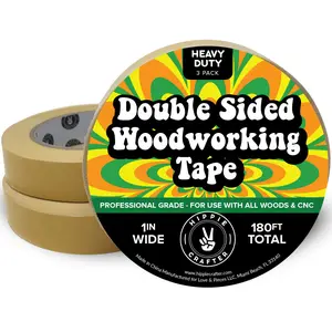 3Pk Double Sided Woodworking Tape 1"