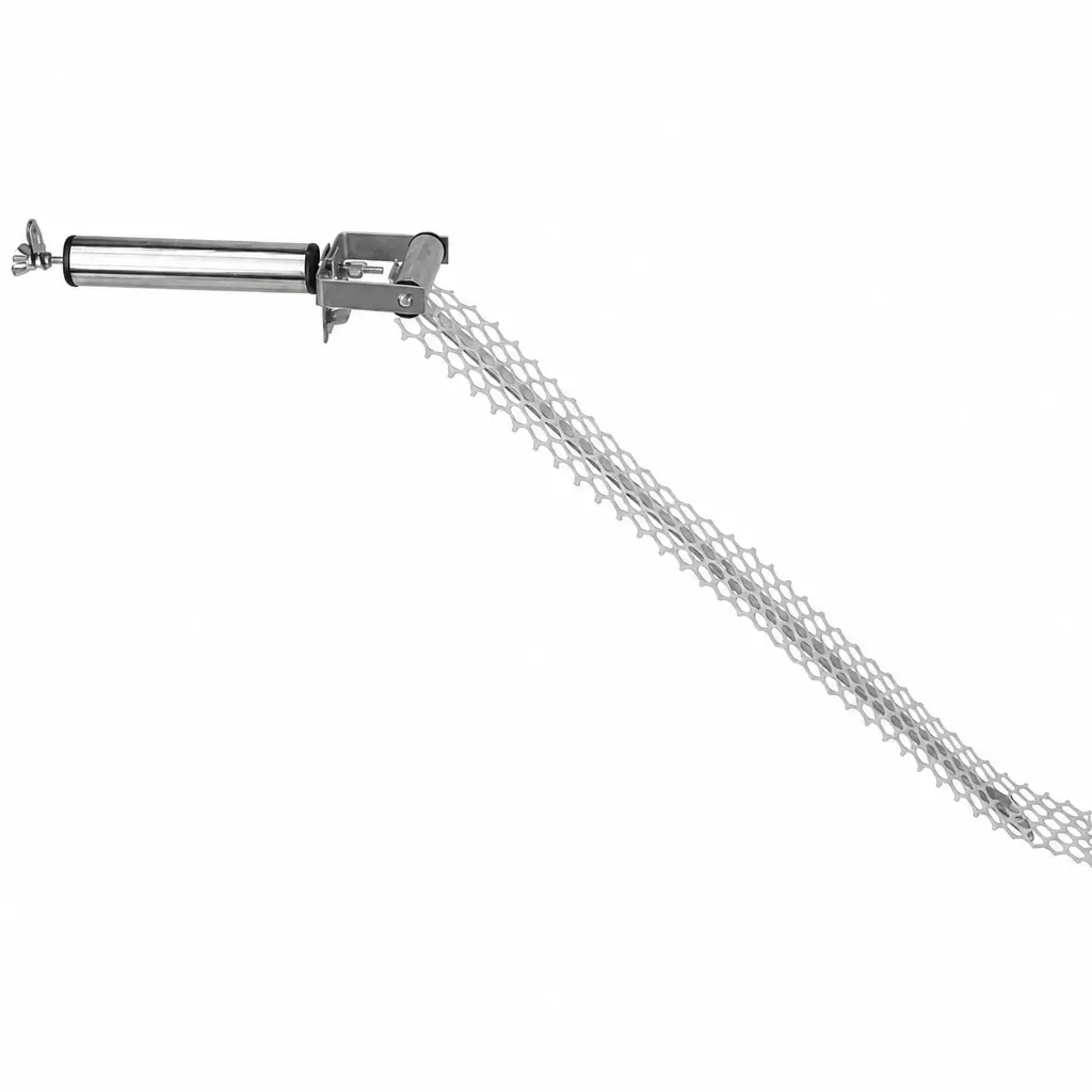 Reusable Galvanized Steel Rodent Roller Trap - Log Rolling Catcher with 19.69in Mesh Ramp, Pet & Farm Supplies Cage Accessory for Restaurants, Carports, Warehouses Rodent Control