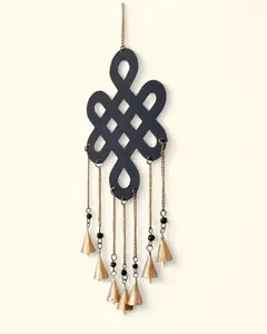 Fairtrade Endless Knot Chime Metal Wall Hanging