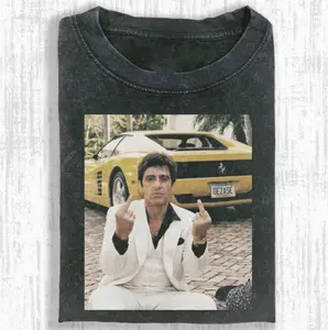 Tony Montana Shirt, Vintage Scarface Movie Tee, Retro Gangster Graphic Shirt, Funny Meme T-Shirt, Short Sleeve, Unisex Graphic Tee, Gift for Men, Gift for Women