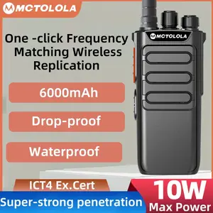 MT-170UHF Explosion proof Waterproof Interphone 10W 6000mAh Large Capacity Battery Long Endurance Suitable for Construction Sites, Natural Gas, Oil Fields, Coal Mines and Other Industrial Essential Equipment