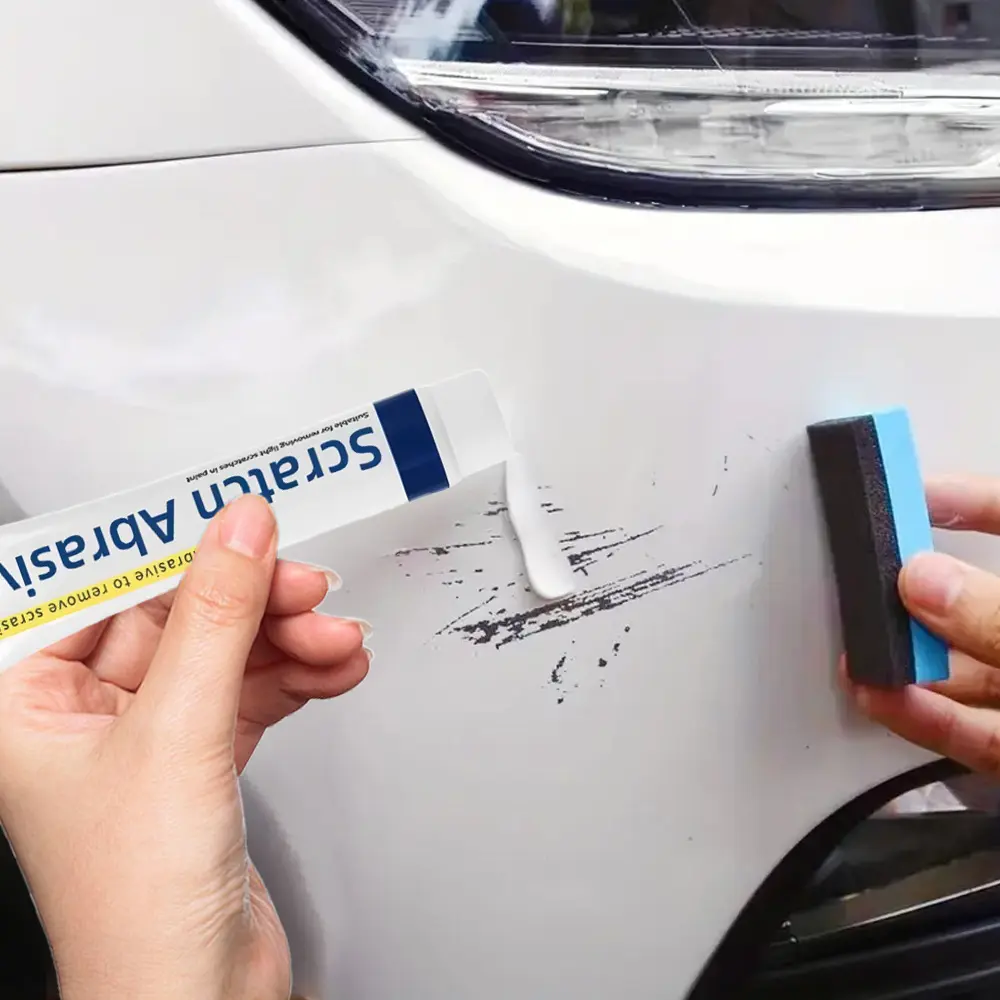 SunAuto Car Scratch Repair Paste, Scratch Removal Wax, 2026 New Car Paint Scratch Repair Polishing Wax, Premium Scratch Remover Kit With Sponge For Vehicles For Deep Scratches