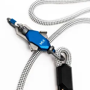MUi Pet - Magnetic Dog Leash, Heavy Duty Rope Leash, Magnetic Rope Leash For Dog, Dog Rope Lead, Pet Leash, Durable Leash, Service Training Dog Accessory, Large Dog Lead