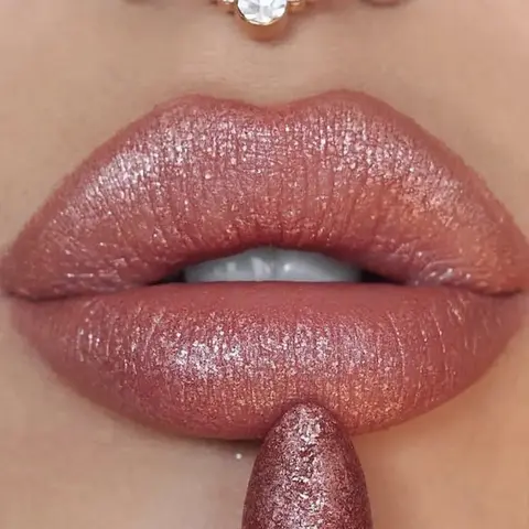 7 Colors Glitter Lipstick Women Girls Waterproof Long Lasting Diamond Matte Lipsticks Moisturizing Shimmer Lips Makeup Cosmetic Gloss Lipgloss Moisture Moisturize Moisturizer Hydrate Hydrating Lip Care Glossy