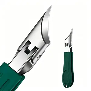 3-Set Eagle Beak Beveled Nail Clippers Kit - 25-Degree Oblique Tool, Wide Jaw Anti-Splash Slanted Tool, Thick Nail Ingrown Toenail Solution, Ergonomic Heavy-Duty Gear for Seniors, Camp Kitchen Footcare Essential