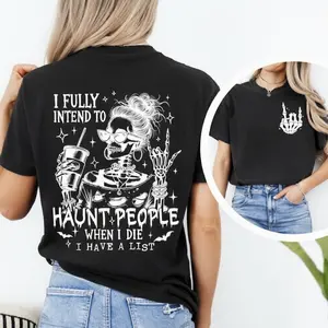 Sarcastic Skeleton Tee: Funny Halloween Shirt