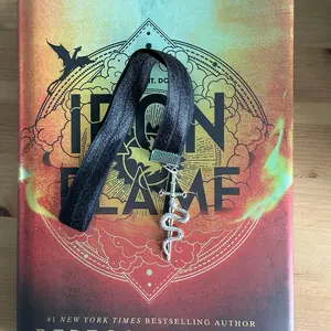 Elastic Bookmark snake and sword charm