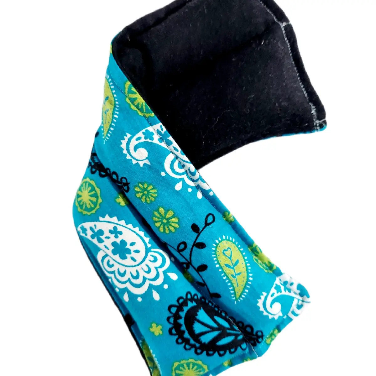 Therapeutic heating-cooling rice bag, eye bag, rice bag, heat pad, cold pack, pain relief, migraine relief, Paisley
