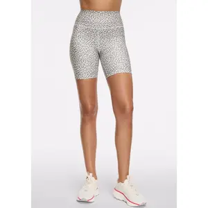 Peloton Women's Cadent High Rise Bike Short 7", Stone Animal Print, S