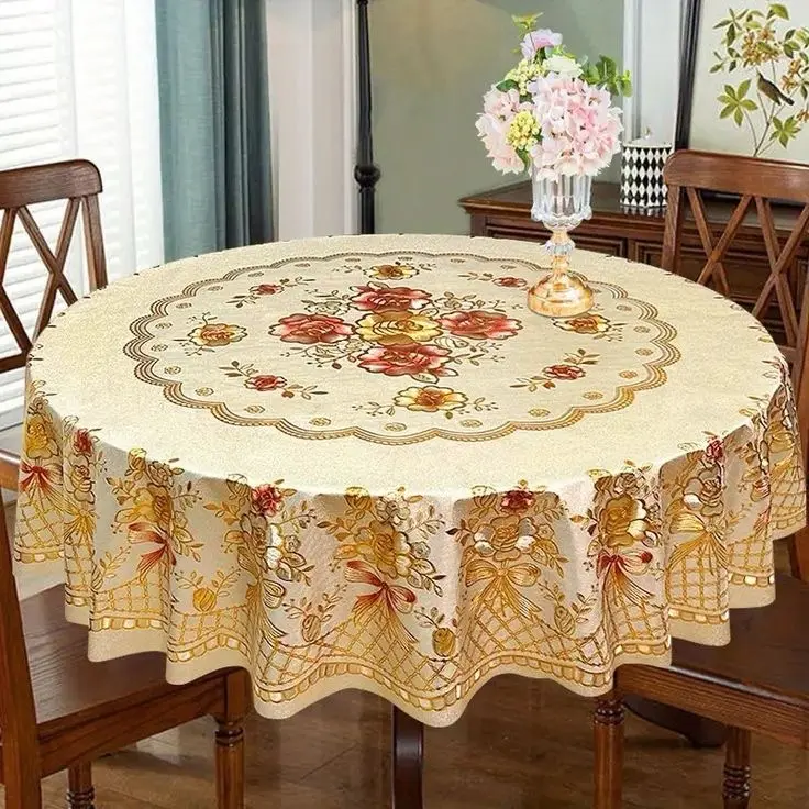 Floral Table Cover for Square/Round Dinning Table 70x70 Inches
