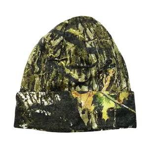 Mossy Oak Forest Camo Knit Beanie - Unisex One Size (3 Colors)