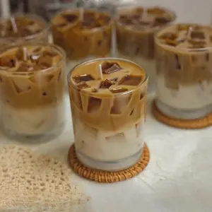 Coffee Cup Design Ice Coffee Candle, 1/2 Counts Coffee Cup Shaped  Home Fragrance Candle, Decorative Ornament for Home Office