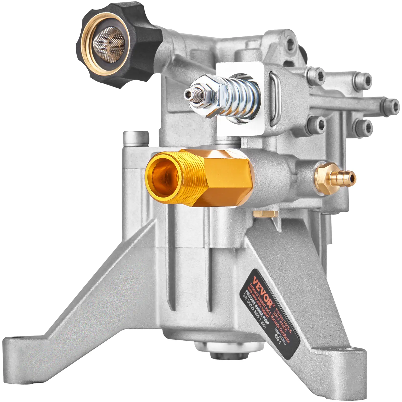 【summerfinds】VEVOR Pressure Washer Pump, 7/8" Shaft Vertical, 3400 PSI, 2.5 GPM, Replacement Power Washer Pumps Kit, Parts Washer Pump, Compatible with Honda, Simpson, RYOBI, Briggs & Stratton, Subaru, Craftsman