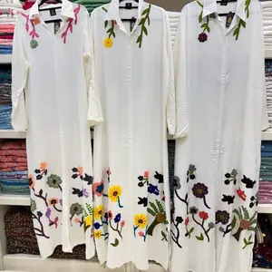 Dress Long Sleeve White Cotton Top - Versatile Casual Wear, Comfortable Fit, Ideal for All Occasions - Shirts