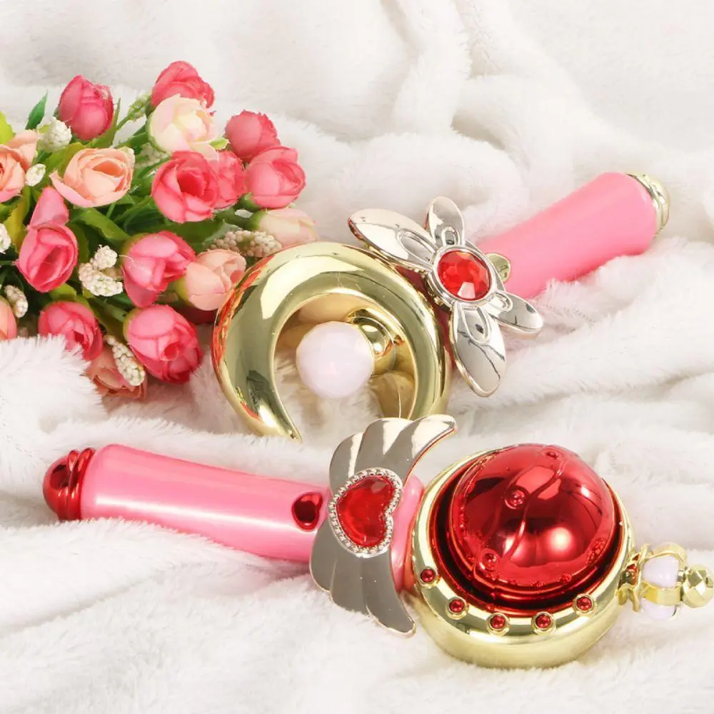 Flower Fairy Princess Wand with Glowing & Sound Effects, Stars Design, Children's Costume Prop & Dollhouse Party Favor for Girls (Princess Wand)