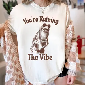 Marcus The Worm T-Shirt, You're Ruining The Vibe Marcus The Worm Meme Shirt, Marcus The Worm Merch, Funny Meme Shirts, Brain Rot Tee, Gift for Men and Women