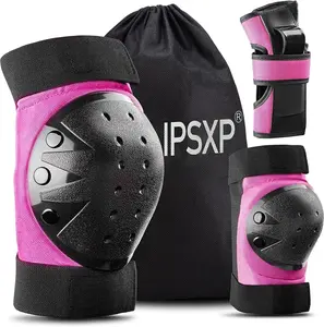 Knee Pads Set, Protective Gear for Kid Children Teenager Adult-6Pcs-M