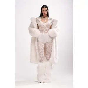 WISH YOU WERE ME LACE JUMPSUIT IN WHITE