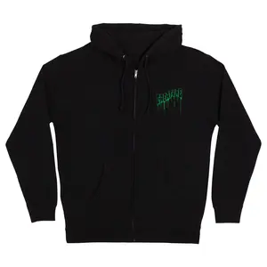 Logo Outline Drip Mens Creature Zip Hoodie