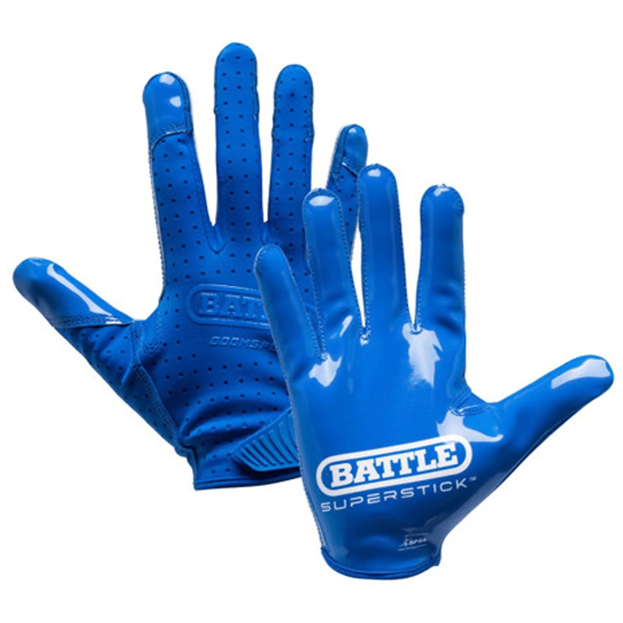 Adult Battle Sports Doom Speed Receiver Football Gloves - Royal