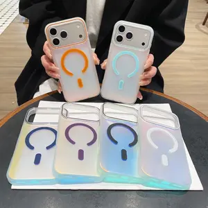 Translucent Magnetic Protective Case For Cellphone iPhone 17 Air 16 15 14 13 Pro Max Gradient Frosted Wireless Charging Cover Accessories