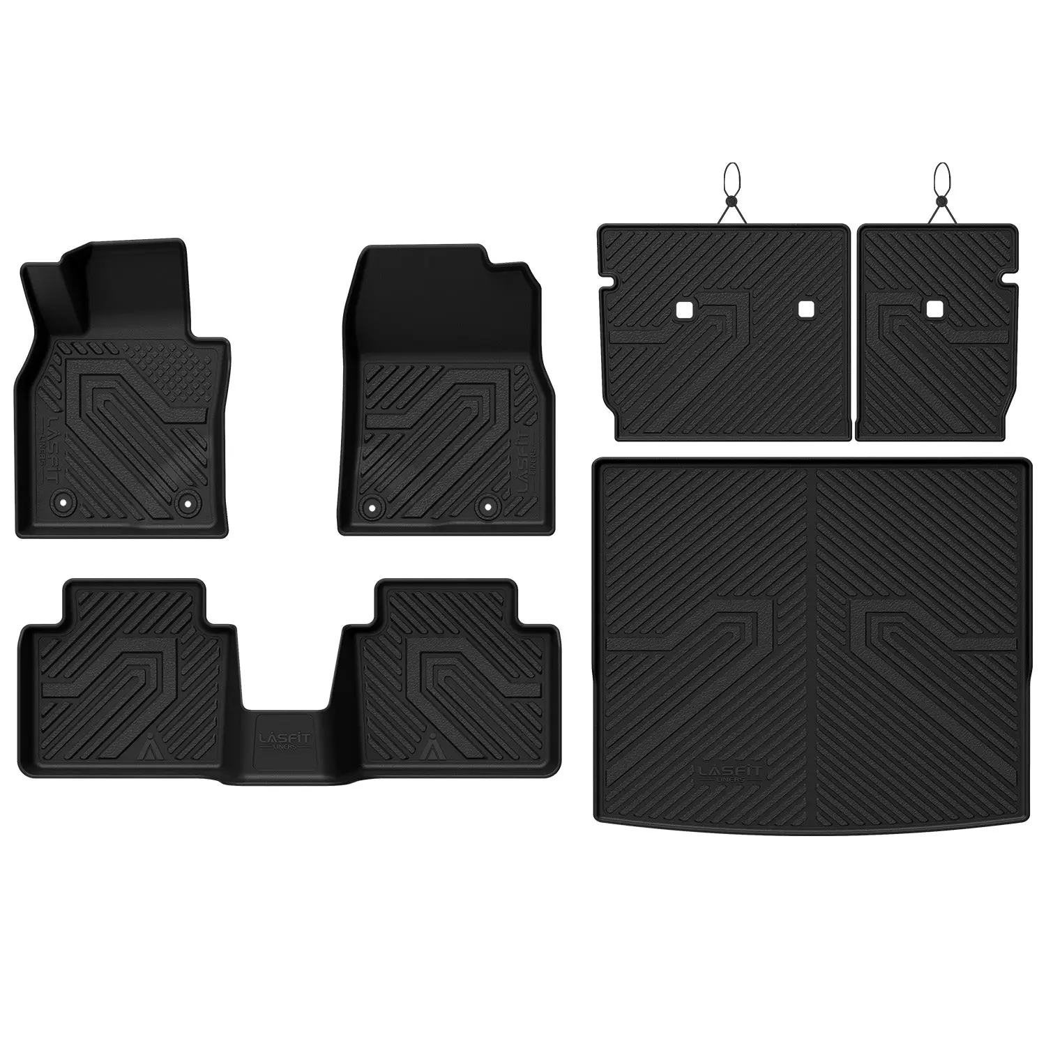 Lasfit Contouring Car Interior Kit - Fit for 2023-2026 Mazda CX-50, Auto Accessories Interior Bundle, Includes Car Mats Accessories, Floor Mats, Seatback Items, Cargo Organizers