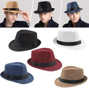 5PCS Lightweight Panama Sun Hat with a Short Brim,Breathable, Suitable for Both Men And Women During The Summer