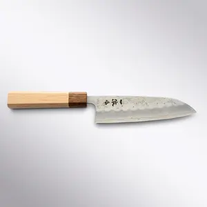 Ittetsu Ginsan Nashiji Santoku 165mm