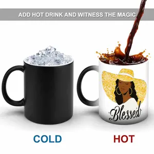 [POD] Custom Heat-Sensitive Color-Changing Mugs, [Photo & Text Customization] DIY Holiday Gifts