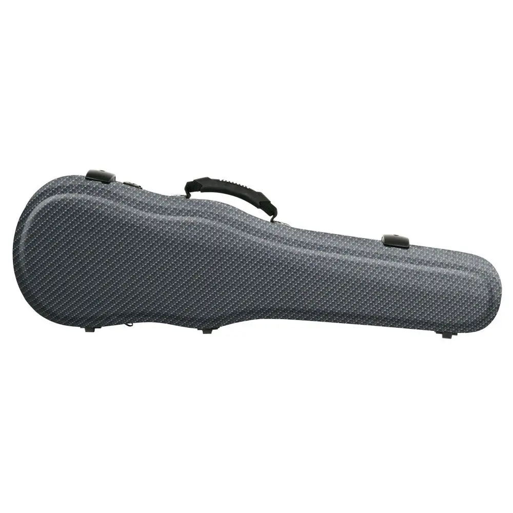 Winter Greenline Hard Shell Violin Case - Violin-Shaped, Eco-Friendly Cotton Velvet, Natural Fiber, Lightweight Build, Comfortable Non-Slip Soft Handle, 2 Hill-Style Bow Holders, Accessory Pocket, Backpack System, 2 Easy-Access Locks