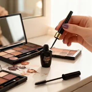 LAMEILA 2PCS Waterproof and Sweatproof Black Eyeliner - Ultra Smooth and Easy to Apply | 12-Hour Long-Lasting, Smudge-Proof, Quick-Drying | Creates Bold and Dramatic Eye Makeup, Suitable for All Eye Shapes, Cost-Effective Choice