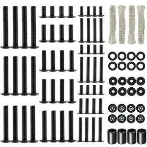Universal TV Mounting Hardware Kit, Fits TVs up to 80 Inch, Includes M4 M5 M6 M8 Screws, Washers, Spacers and Concrete Wall Anchors, Compatible for Most Flat/Curved TV/Monitor Mount. YD1013