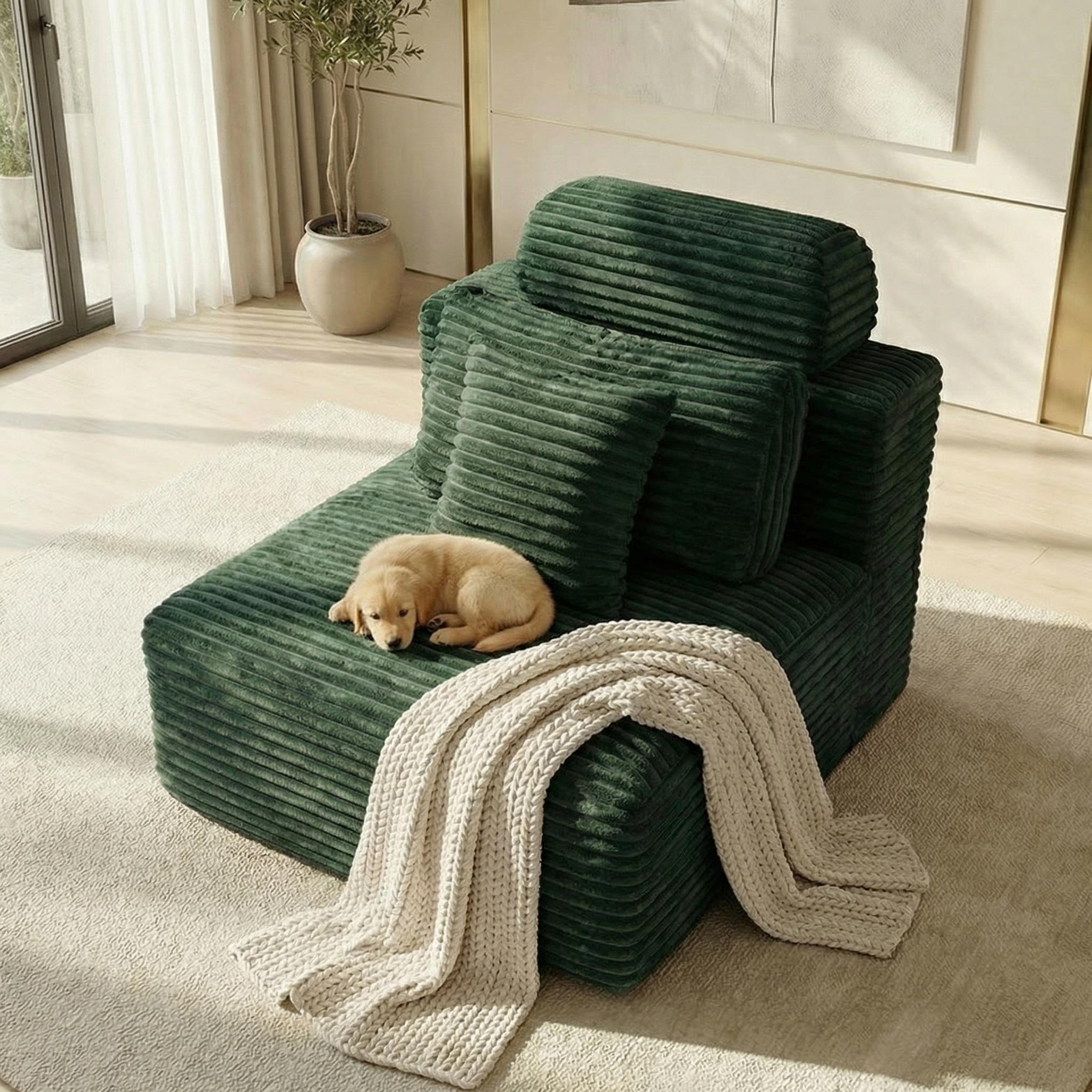 Single person modular sofa, modern leisure tofu block, small sofa headrest design with cushion, minimalist design, multiple combination sofas