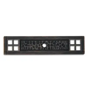 Cosmas 10552ORB Oil Rubbed Bronze Craftsman Cabinet Knob Backplate