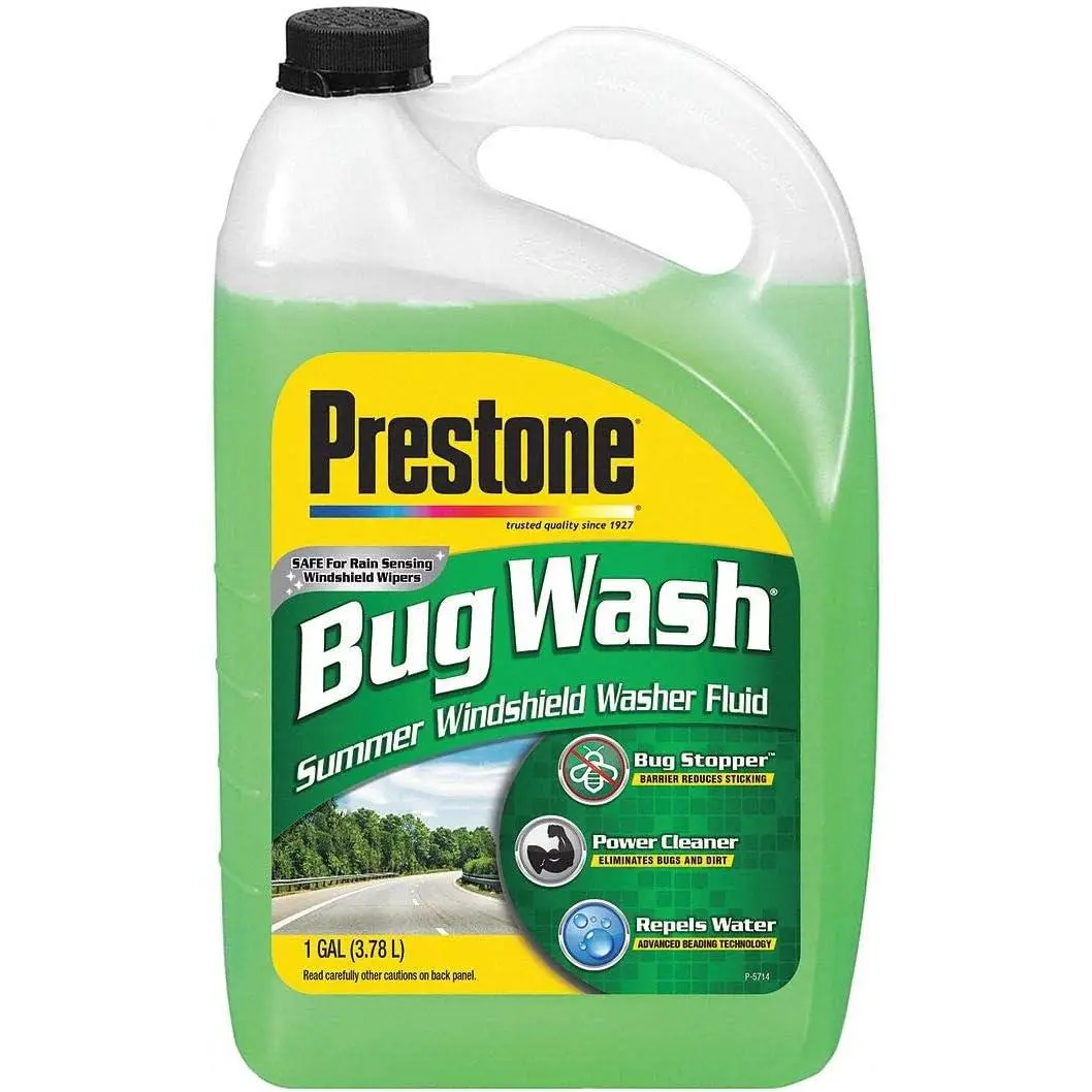 Prestone Bug Wash Windshield Washer Fluid, 1 Gallon