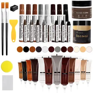 Scratch Repair Kit - Set of 36  Filler Putty for  Furniture Markers Touch Up Vinyl Floor Repair Kit - Restore a Finish, Cover Hardwood , Cracks, Hole, Table, Door