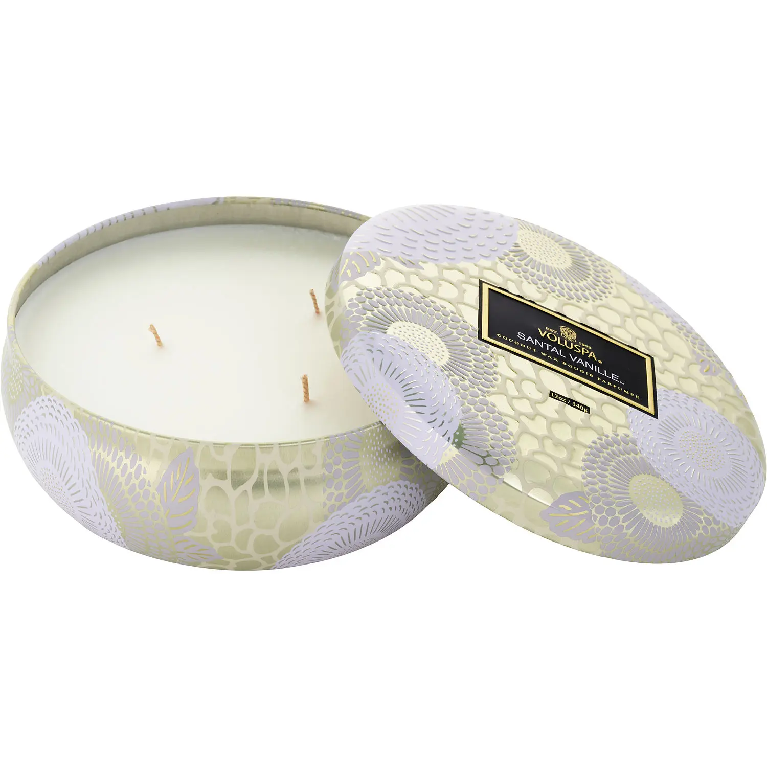 Voluspa Japonica Santal Vanille By Voluspa 3 Wick Tin Candle For Unisex