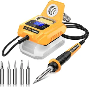 Cordless Soldering Station Compatible with Dewalt 20V Max Battery - Digital Display, Soldering Iron Station Fast Heating Up Soldering Station for DIY, Appliance Repair (Battery Not Included)
