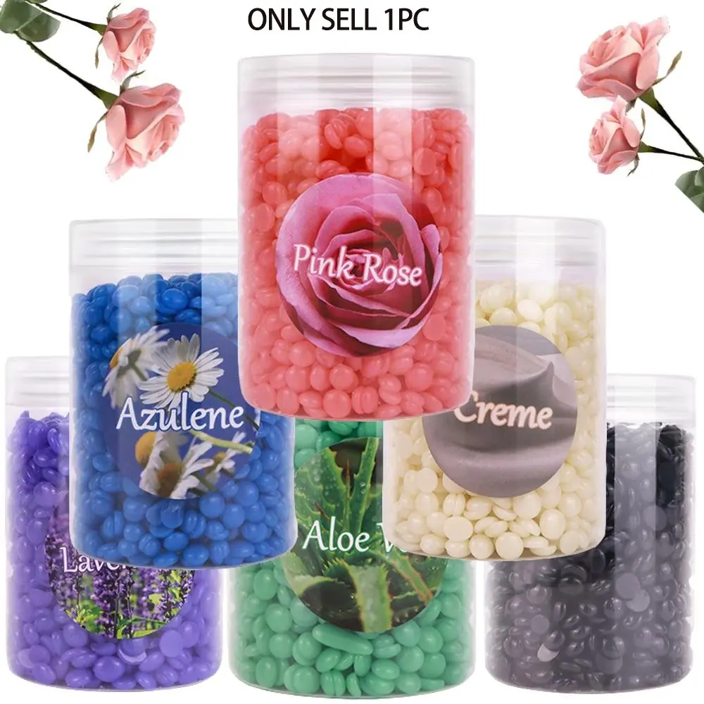 Brazilian Wax Beans Jar, Wax Beads, Pearl Wax for Face & Body Hair Removal, Gentle Formula, No Residue, Suitable for Sensitive Skin, Men & Women Use