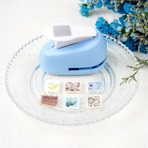 Postage Stamp Paper Punch；Lever Action Postcard Ticket Puncher for Scrapbooking Card Making Journaling Paper Crafts
