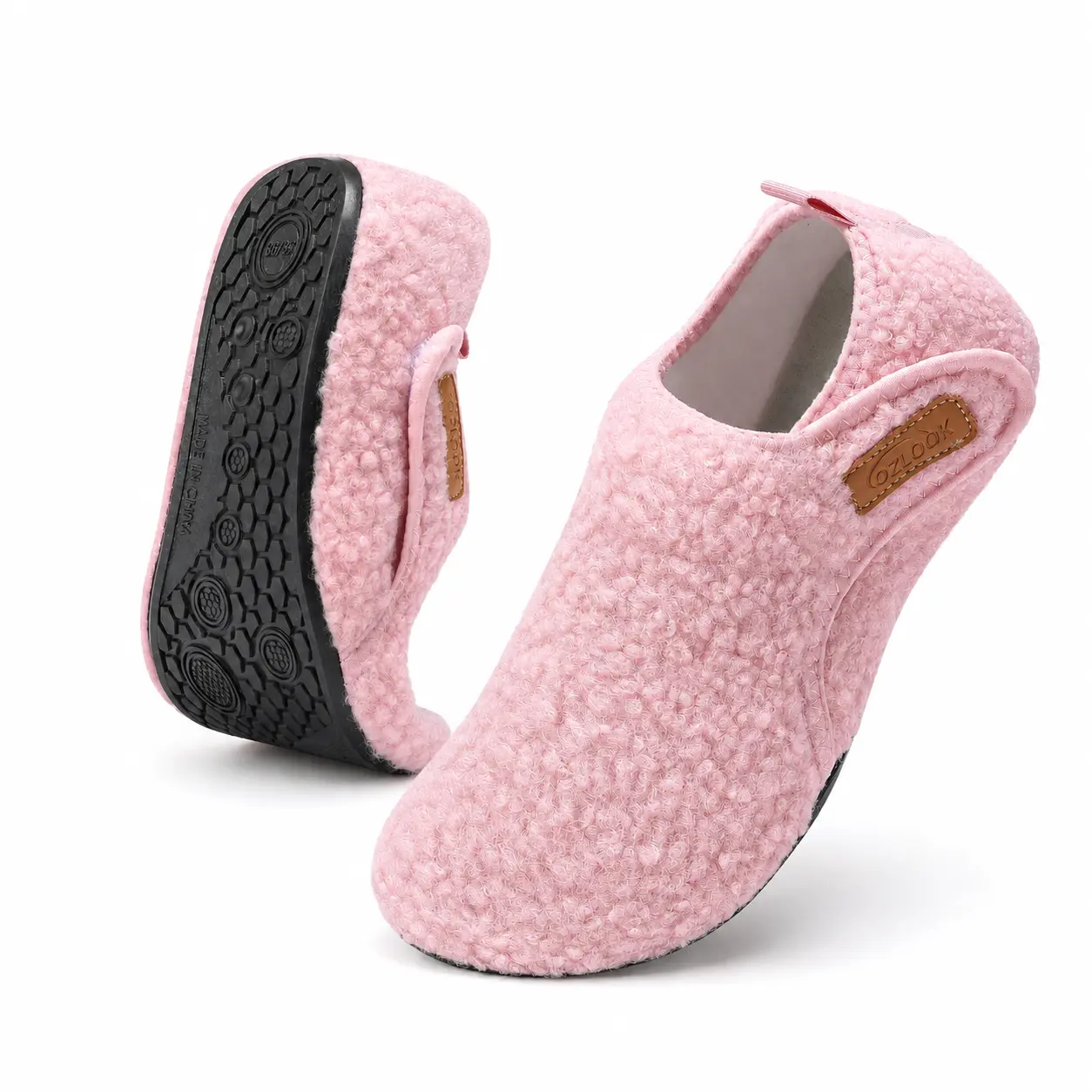 House Slippers for Women Men ,Womens Mens Slippers with Non-slipSole Slip On for indoor & Outdoor,Portable Slippers for Home TravelHotel,Winter Warm Slippers FootwearShoe Slide Comfort Foldable Heel Design