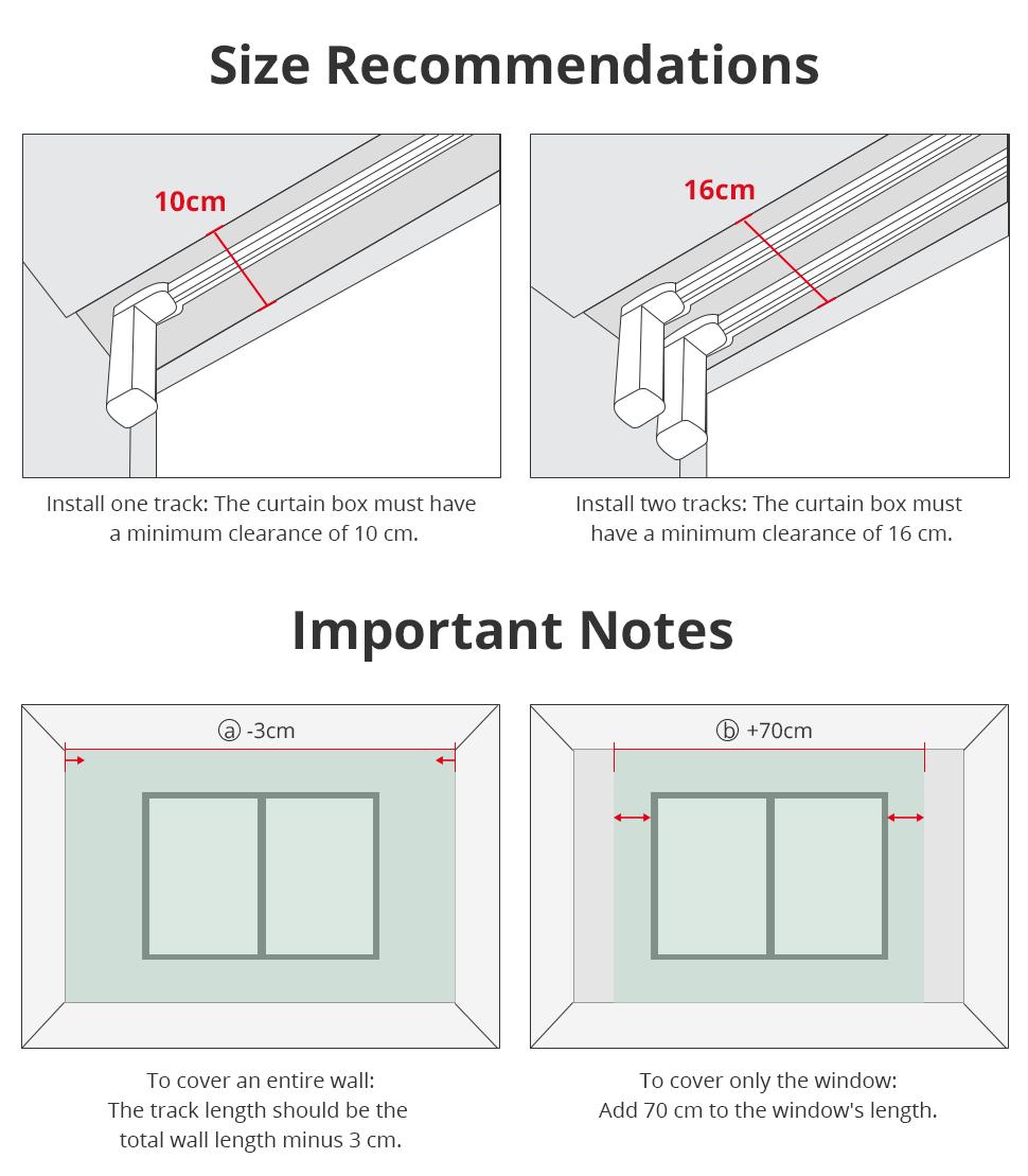 Zemismart Fully Automatic Electric Curtain Sliding Rail Directly Connected to Apple HomeKit for Easy Control and Installation