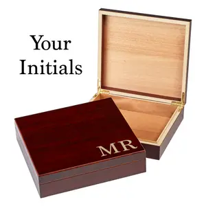Custom Monogram Gift Box | Groomsman Gifts | Custom Keepsake Box | Sentimental Gift Box | Classy Wooden Box | Gifts for Him | Gifts for Men