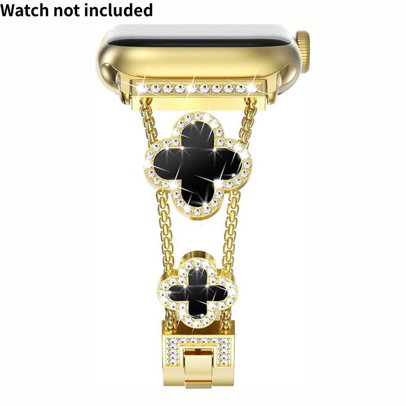 [Excluding watch, adjustable size] Elegant and stylish strap suitable for Apple watch - Metal design - Compatible with all series - Fashionable and durable