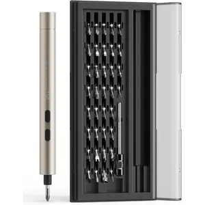 Mini Electric , 42 in 1 Precision  Set - Small Cordless Power  with LED Light & 37  Bits, Repair Tool for Phone Laptop Camera Watch Computer