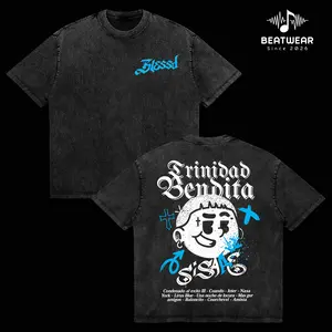 Rapper Blessd Si Sabe Album 2026 Tour T Shirt Men Women Clothing Casual Soft Cotton Oversized T-shirts Hip Hop Vintage Short Sleeve Tee