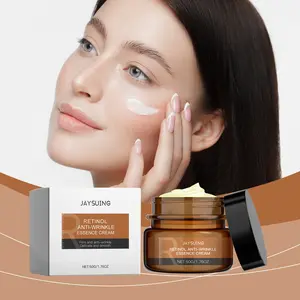 JAYSUING Retinol Anti-Wrinkle Essence Cream | Retinol Hyaluronic Acid Vitamin C Moisturizer, Gentle for Sensitive Skin, Anti-Aging & Brightening