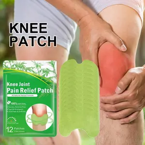 Herbal Knee Pain Relief Patch - Natural Anti-Inflammatory for Joints & Spine| Office & Desk Use with Ginger & Chili Extract| Soothing Gel Pads for Active Lifestyles