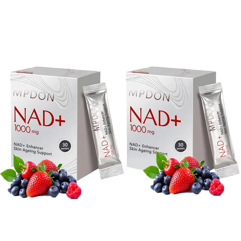NR1000 NAD+ Precursor Mix Collagen Edible Liquid Powder Dietary Drink (1 Box - 30 Packs, 100g, 30 Servings) - Adult Natural Healthcare Supplement, Sugar-Free, Alcohol-Free, Organic Vitamins, Skin Care, Energy Boost, Purity Tested