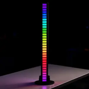 Plug & Play RGB Light Bar 32LED Smart Sound Activated for Bedroom & Car with Dynamic Color Modes and Easy Setup